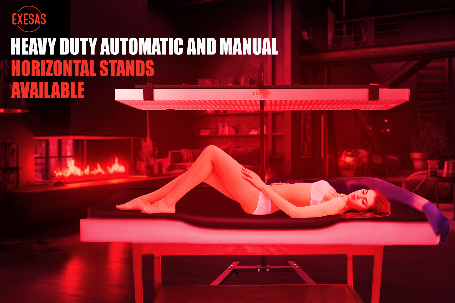 EXESAS   800 LED, 4000W Dual-Chip, Red Light Therapy Device for Full Body, 4-Wavelengths Infrared LED Panel for Skin, Weight, Pain, Wellness EXESAS