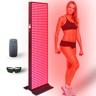 EXESAS  600 LED, 3000W Dual-Chip, Red Light Therapy Device for Full Body, 4-Wavelengths Infrared LED Panel for Skin, Weight, Pain, Wellness EXESAS
