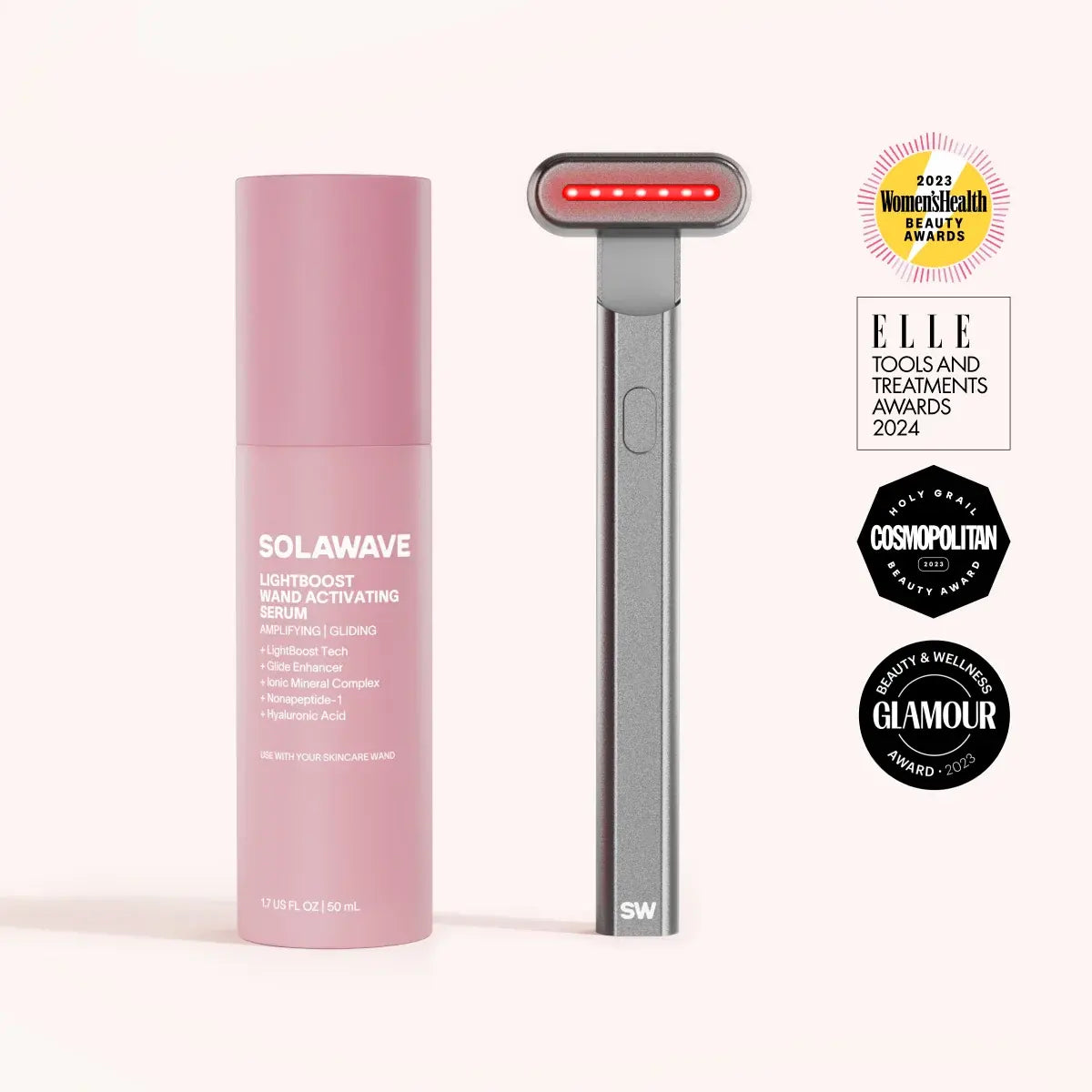 Solawave 4-in-1 Red Light Wand & Activating Serum Kit