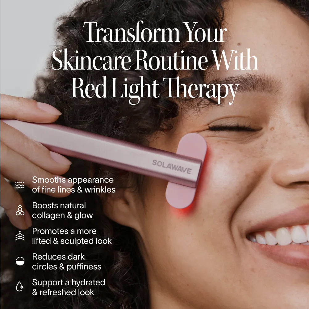 Solawave 4-in-1 Red Light Wand & Activating Serum Kit