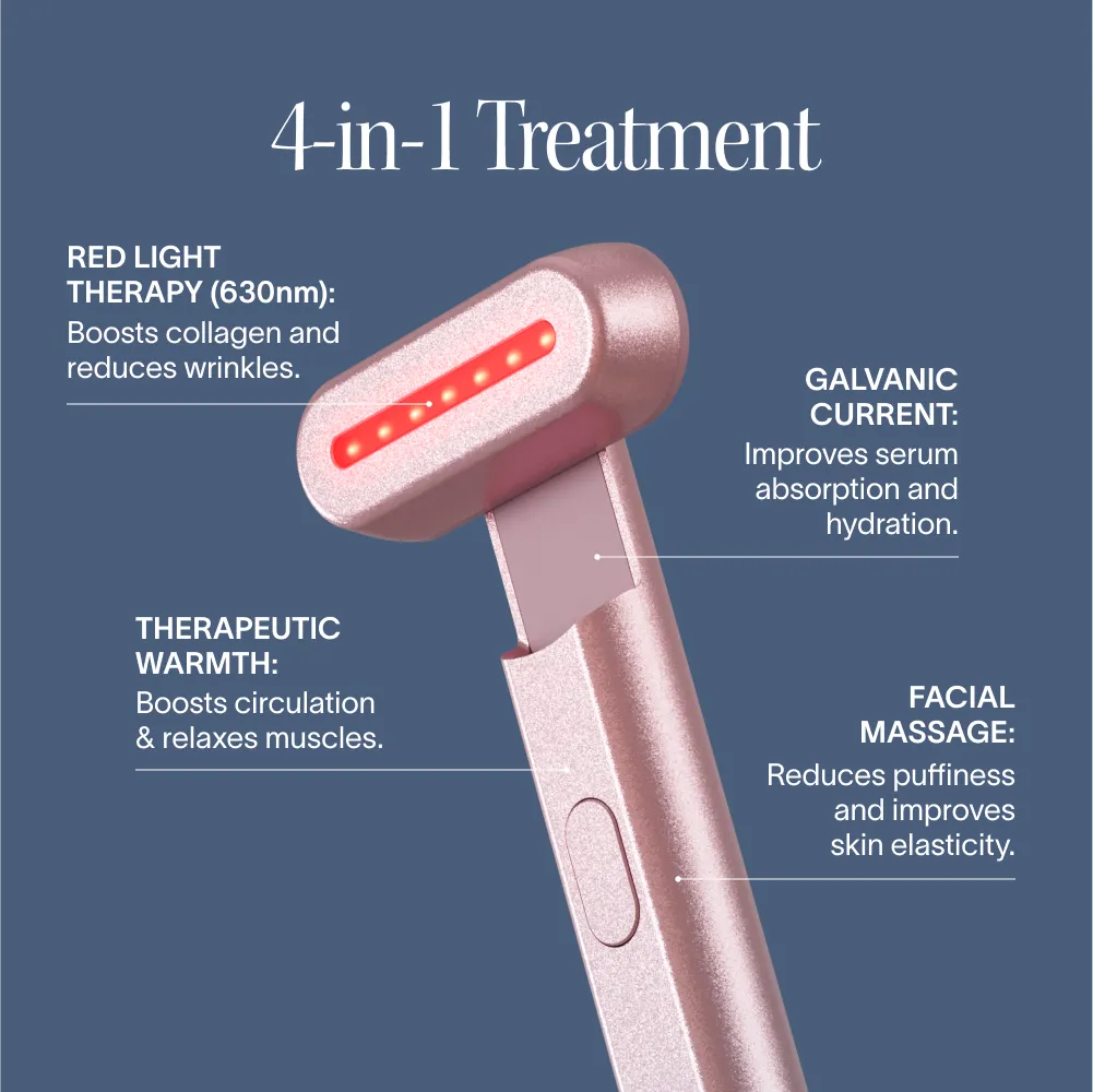 Solawave 4-in-1 Red Light Wand & Activating Serum Kit