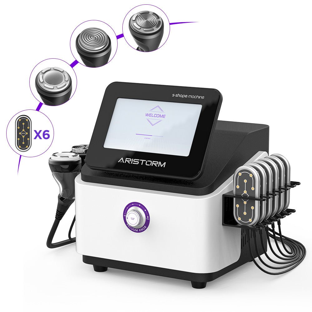 Aristorm 4-in-1 S-Shape Ultrasonic Cavitation & RF Lipo Laser System