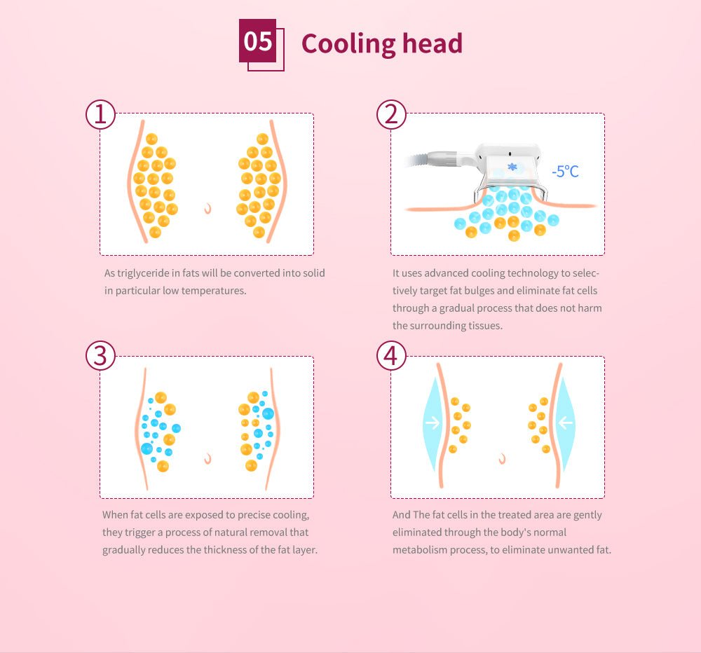 Shape Tactics 5-in-1 Cryolipolysis Vacuum RF Cooling System Cavitation Machines