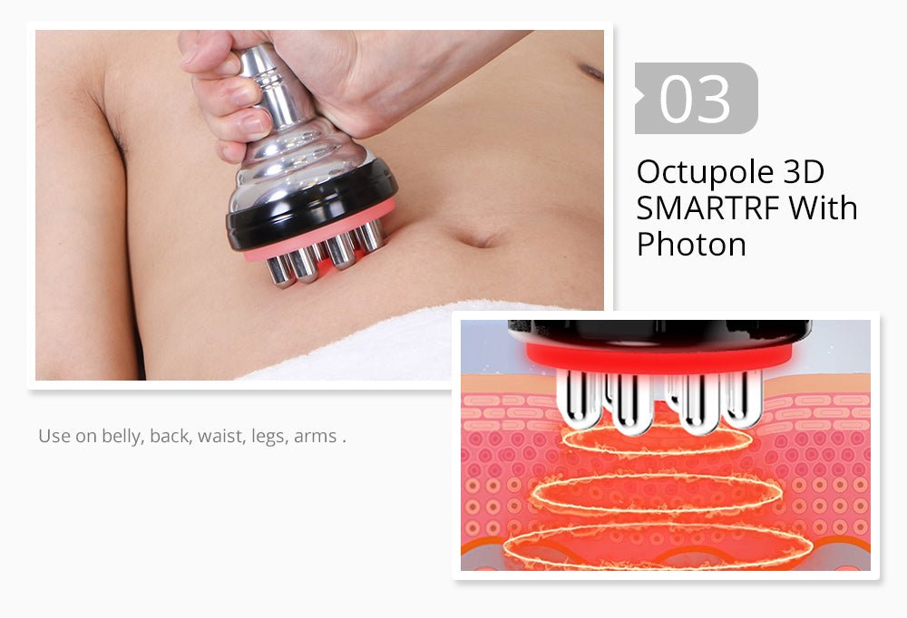 Shape Tactics 5-in-1 Unoisetion Cavitation 2.0 3D Smart Vacuum RF System Cavitation Machines