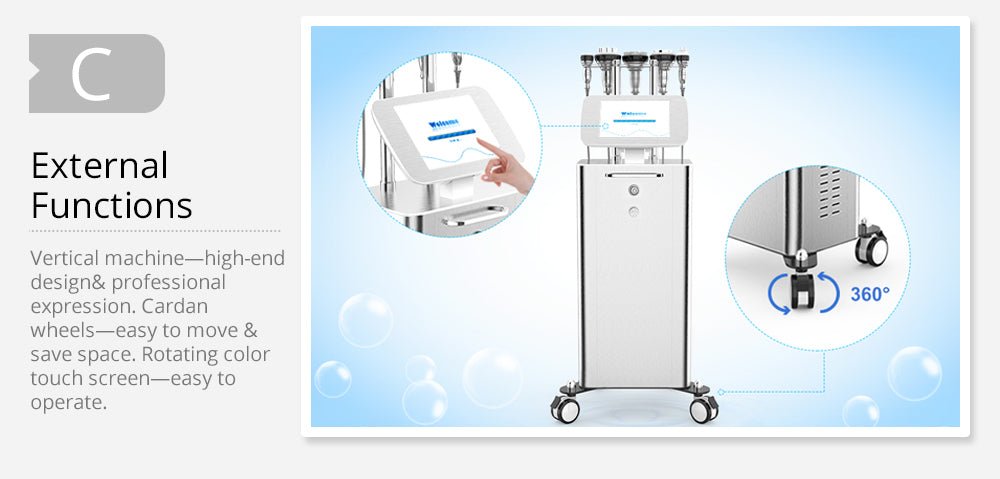 Shape Tactics 5-in-1 Unoisetion Cavitation 2.0 3D Smart Vacuum RF System Cavitation Machines