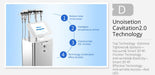 Shape Tactics 5-in-1 Unoisetion Cavitation 2.0 3D Smart Vacuum RF System Cavitation Machines
