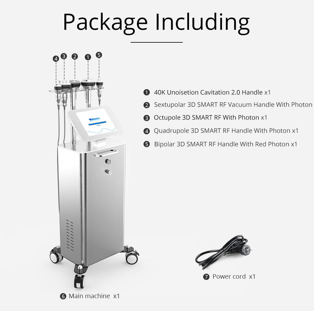 Shape Tactics 5-in-1 Unoisetion Cavitation 2.0 3D Smart Vacuum RF System Cavitation Machines