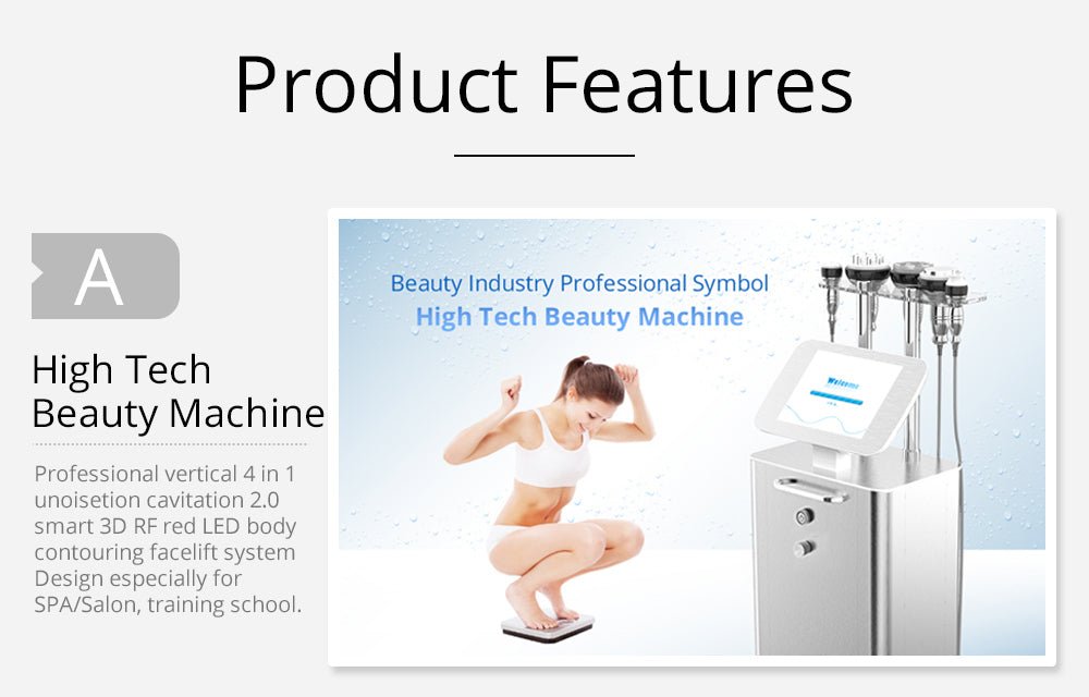 Shape Tactics 5-in-1 Unoisetion Cavitation 2.0 3D Smart Vacuum RF System Cavitation Machines