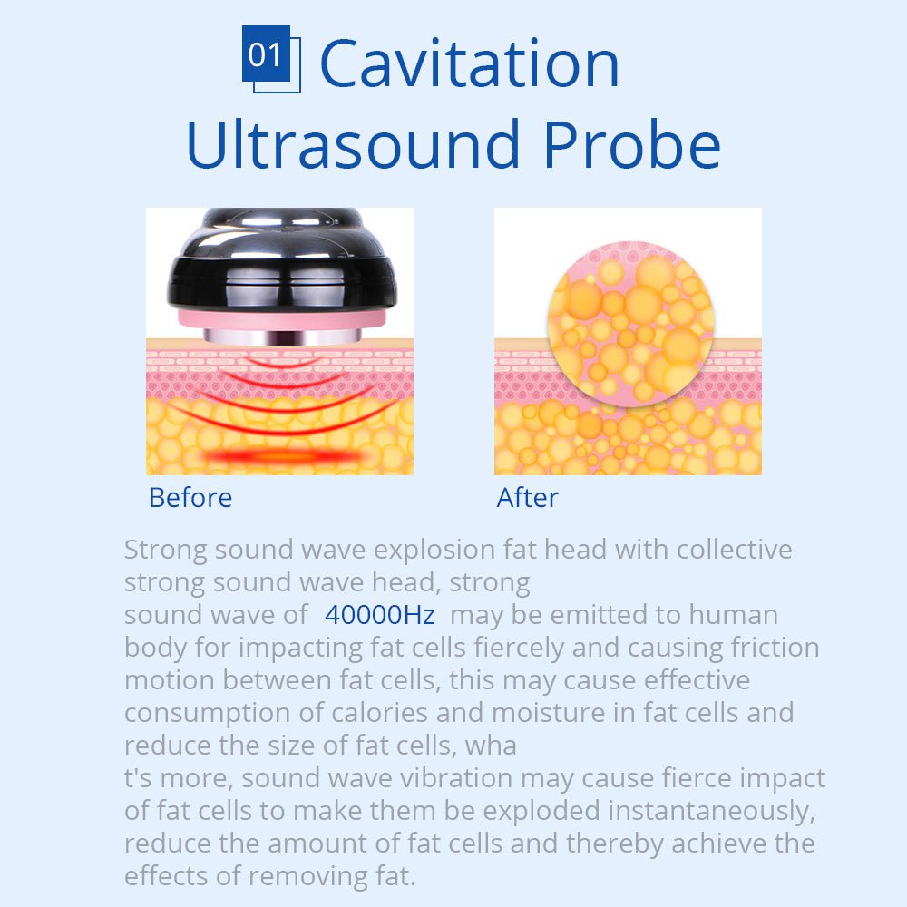 Shape Tactics 6-in-1 Cavitation RF Cryolipolysis Lipo Laser System Cavitation Machines