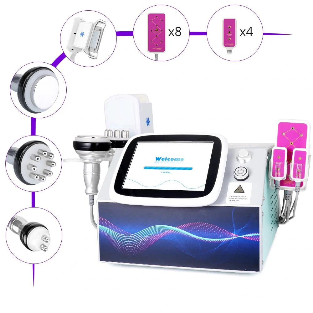 Shape Tactics 6-in-1 Cavitation RF Cryolipolysis Lipo Laser System Cavitation Machines
