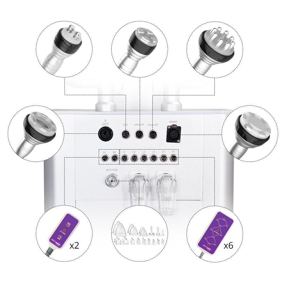 Shape Tactics 7-in-1 160mW Ultrasonic 40K & RF Vacuum Contouring System Cavitation Machines