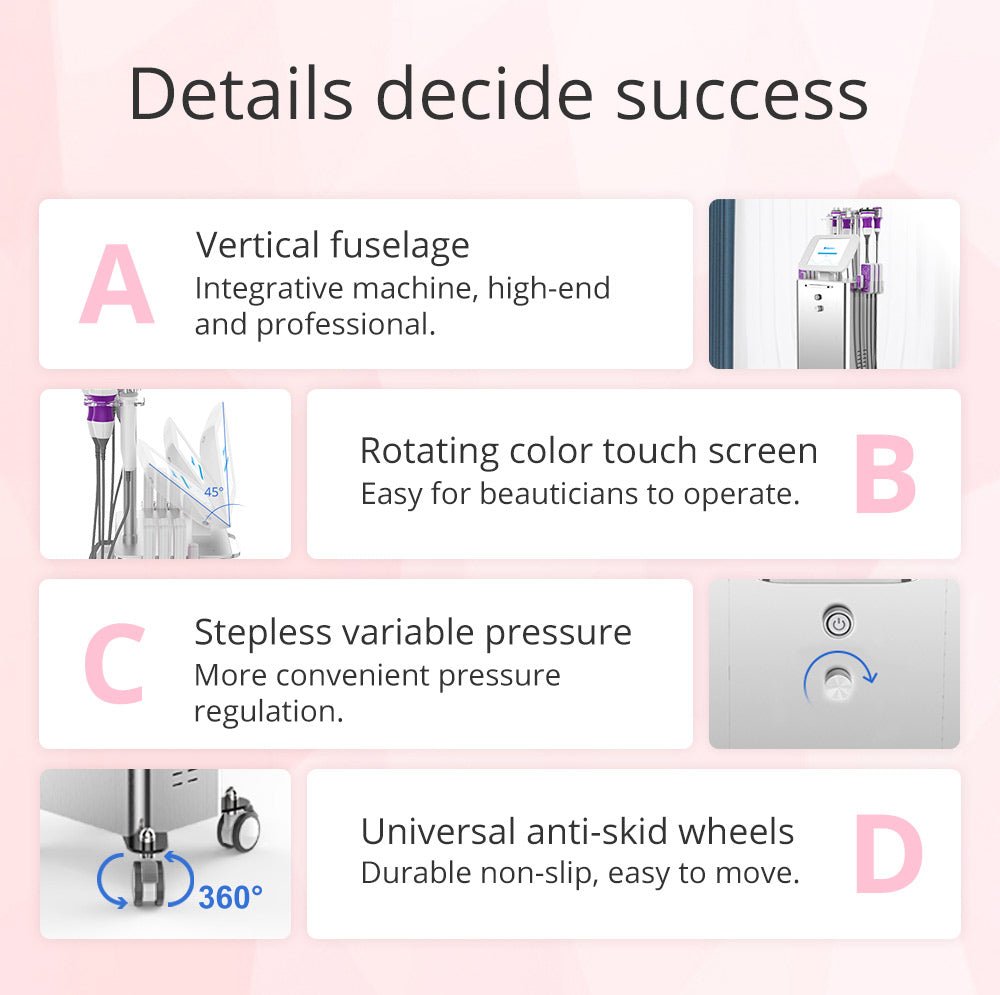Shape Tactics 9-in-1 Unoisetion Cavitation RF Vacuum Bio Photon System Cavitation Machines