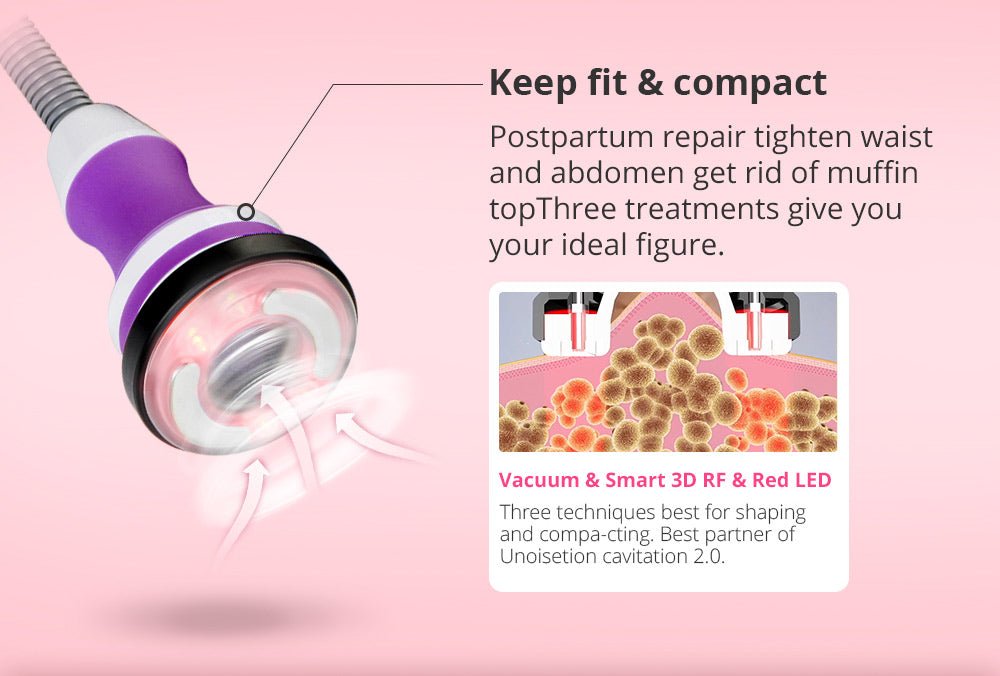 Shape Tactics 9-in-1 Unoisetion Cavitation RF Vacuum Bio Photon System Cavitation Machines
