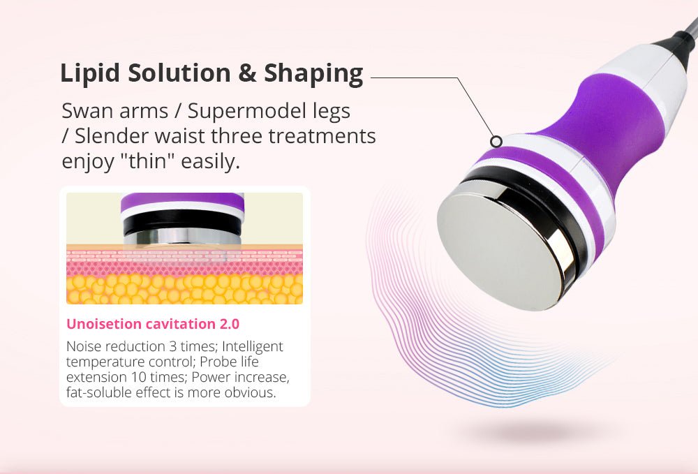 Shape Tactics 9-in-1 Unoisetion Cavitation RF Vacuum Bio Photon System Cavitation Machines