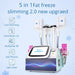 Shape Tactics Advanced 5-in-1 Cryolipolysis 40K Cavitation RF Lipo Laser System Cavitation Machines